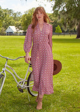 Camden Geo Button Down Maxi Dress